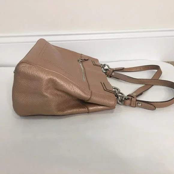 Coach Golden Brown Shoulder Leather Bag (K1160-F16531) - Picture 8 of 11